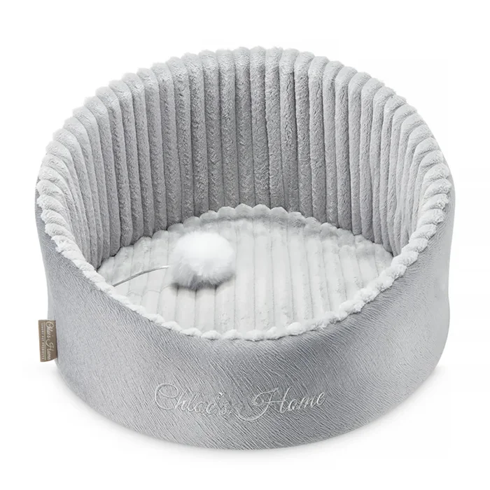 Chloe’s Home Neapol Bed for Dogs and Cats (Grey)
