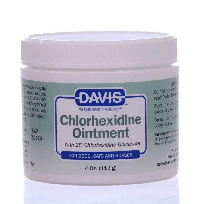 Chlorhexidine Ointment Wound Care for Dogs, Cats, Horses, 4 oz
