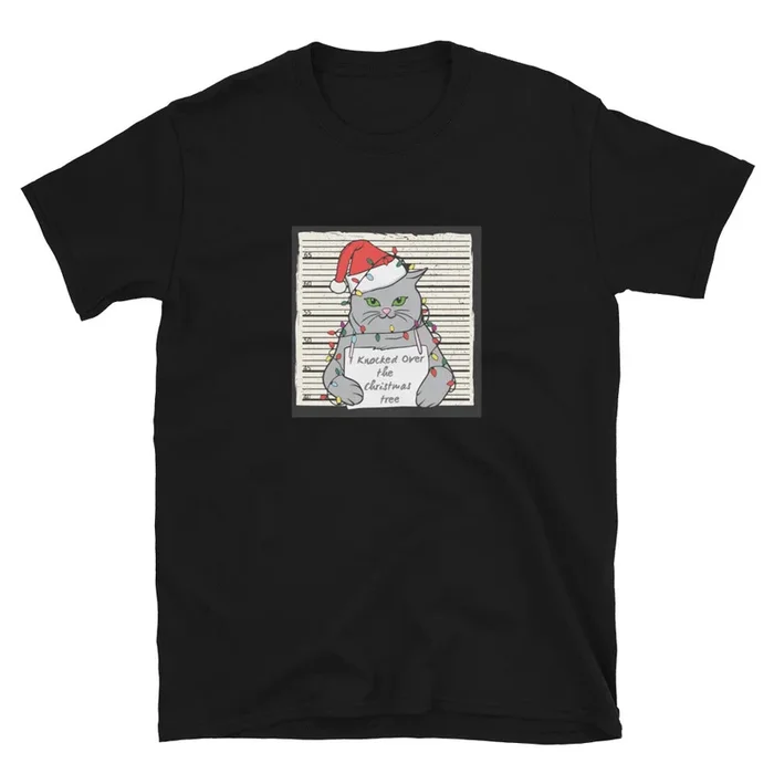 Christmas Shenanigans Cat T-Shirt