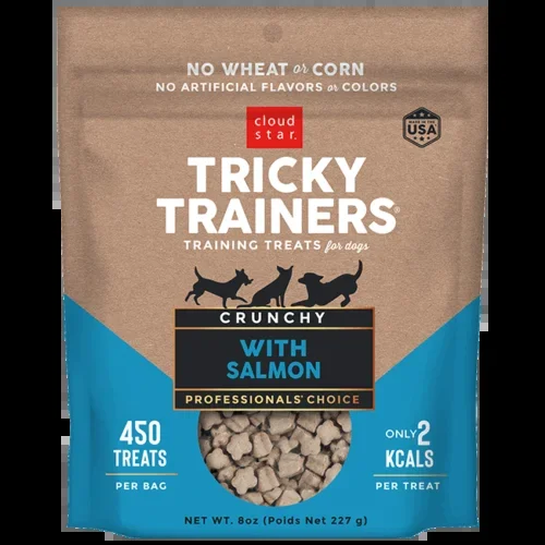 Cloud Star Crunchy Tricky Trainers Salmon Dog Treats