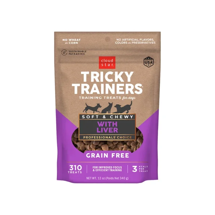 Cloud Star Tricky Trainers Grain Free Soft & Chewy Dog Treats