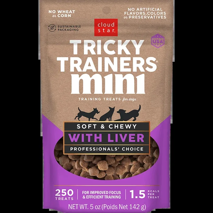 Cloud Star Tricky Trainers Mini Soft & Chewy with Liver Dog Treats