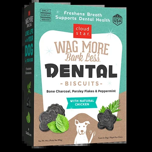 Cloud Star Wag More Bark Less Dental Biscuit Treat for Dogs