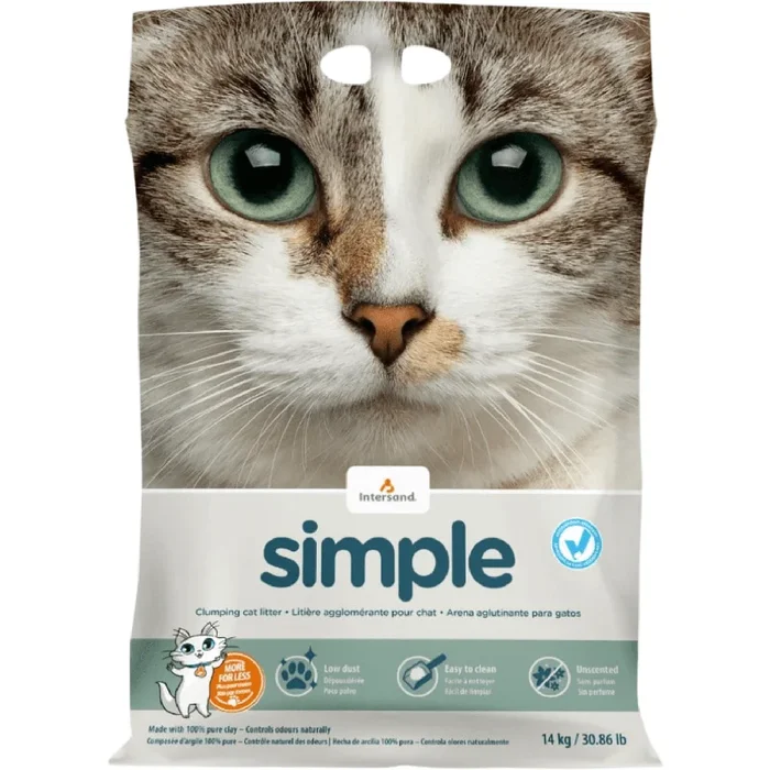 Clumping Cat Litter – Simple – 14 kg