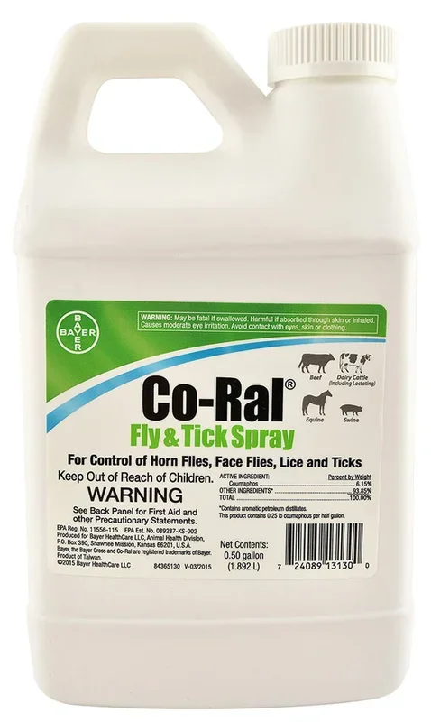 Co-Ral Fly & Tick Spray, 64 oz Pesticide