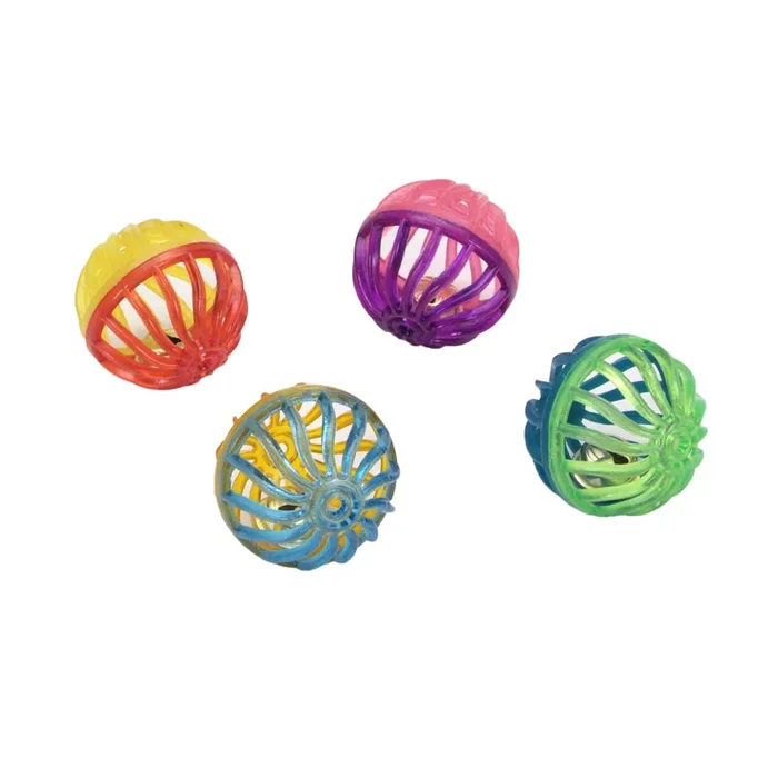 Coastal Drop Turbo 4pk Lattice Ball 1.5″ Assorted Cat Toys