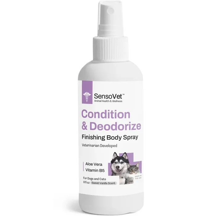 Condition & Deodorize Finishing Body Spray for Dogs & Cats in Sweet Vanilla – 8oz