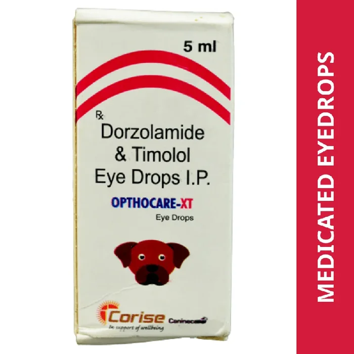 Corise Opthocare XT Eye Drops (Dorzolamide Timolol) for Dogs and Cats (5ml)