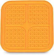 Cosmic Pet Boredom Busters Dog Indulge Orange Crosses Licking Mat