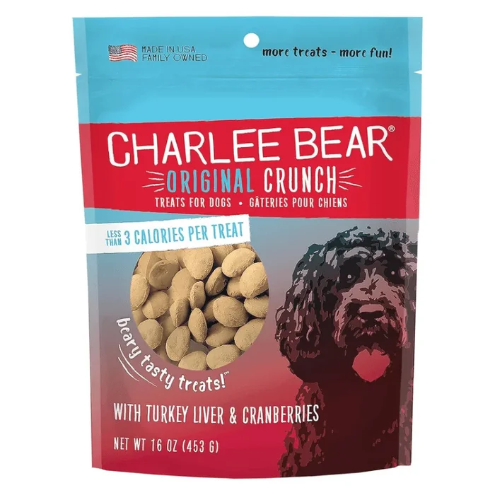 Crunchy Dog Treat – ORIGINAL CRUNCH – with Turkey Liver & Cranberries – 16 oz