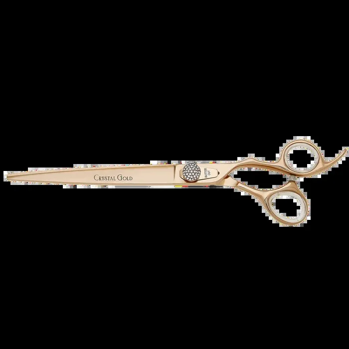 Crystal Gold Cobalt 8.5″ Straight Shear by Geib