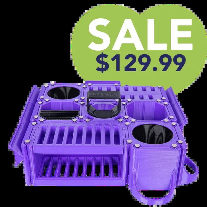 Custom Cube Tool Caddy Purple by Vanity Fur