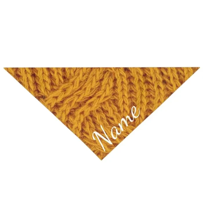 Custom Dog Bandana – Yellow Sweater Patterns