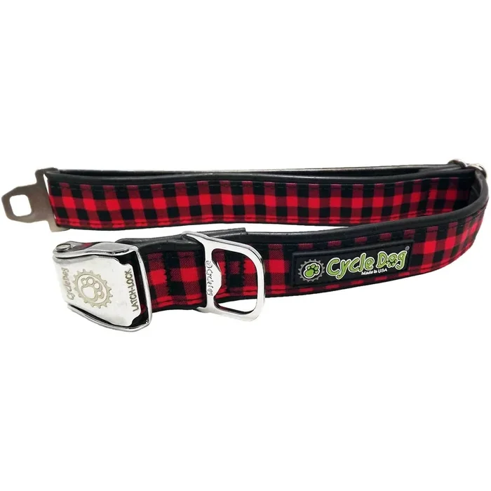 Cycle Dog – Red Plaid Collar