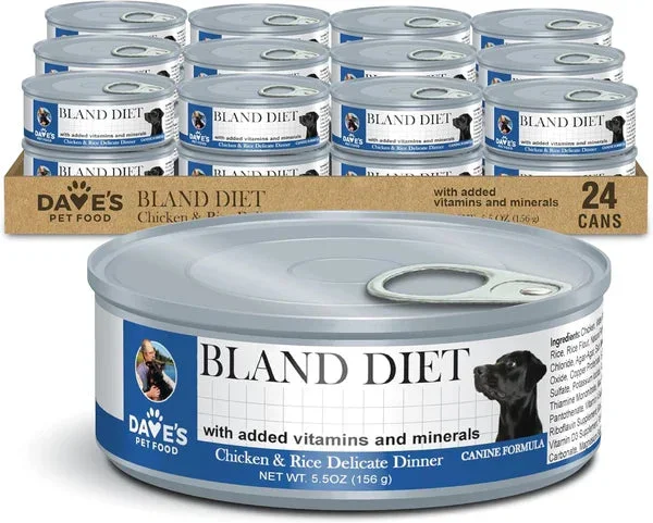 Dave’s Restricted Diet Bland for Dogs – Chicken and Rice Wet Dog Food