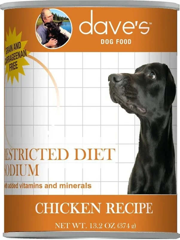 Dave’s Restricted Diet Sodium Chicken Recipe Canned Dog Food