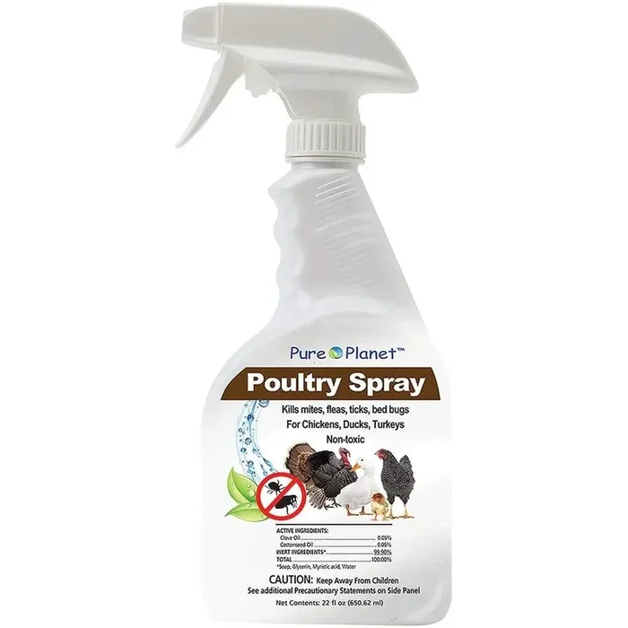 Davis Pure Planet Poultry Spray 22 oz. Non-Toxic Mites Lice Chickens Ducks Natural