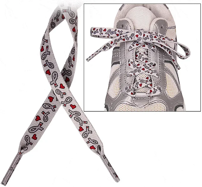 Diabetes Awareness Ribbon Shoelaces – Set of 2