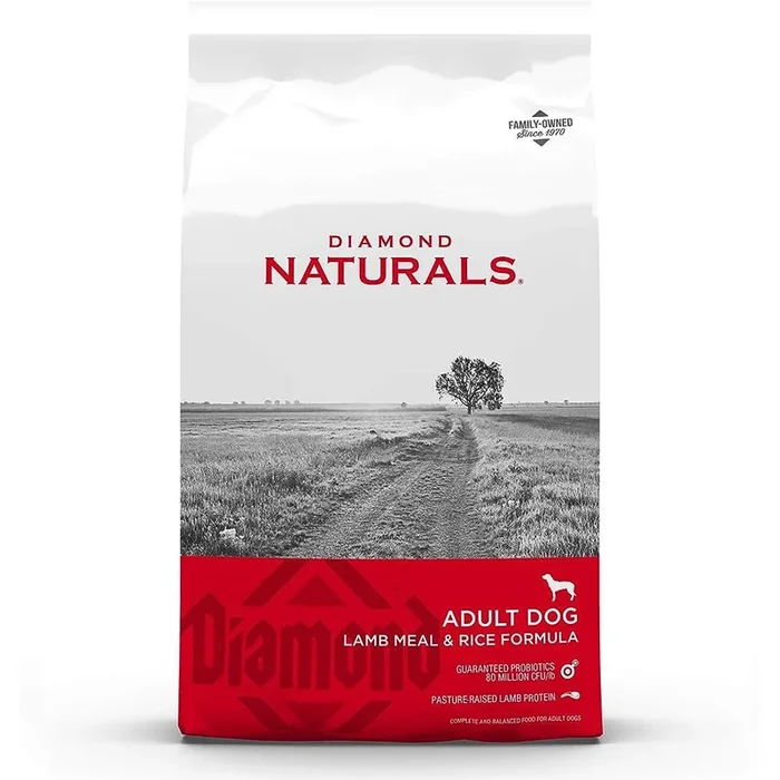 Diamond Naturals Dry Dog Food – Lamb & Rice – 40lb Bag