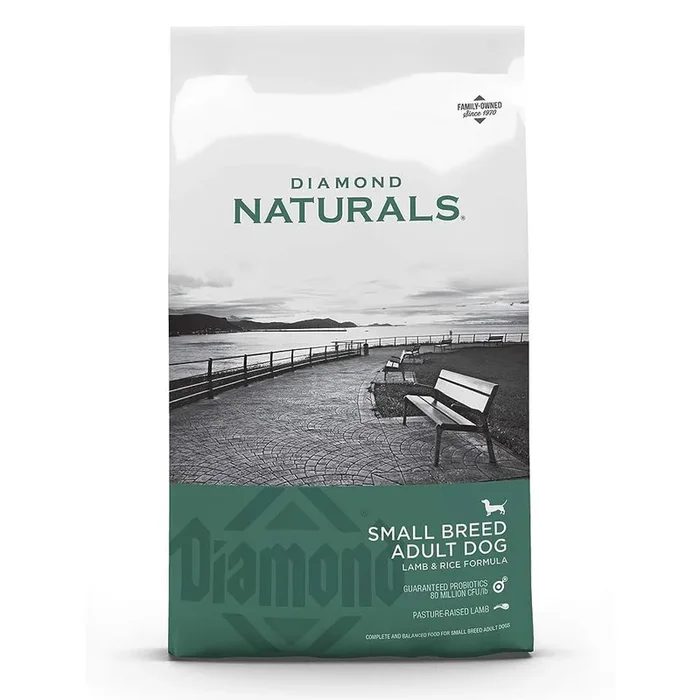 Diamond Naturals Small Breed Dry Dog Food – Lamb & Rice – 18lb Bag