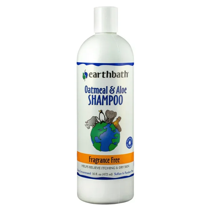 Dog & Cat Shampoo – Oatmeal & Aloe (Fragrance Free) – 16 fl oz