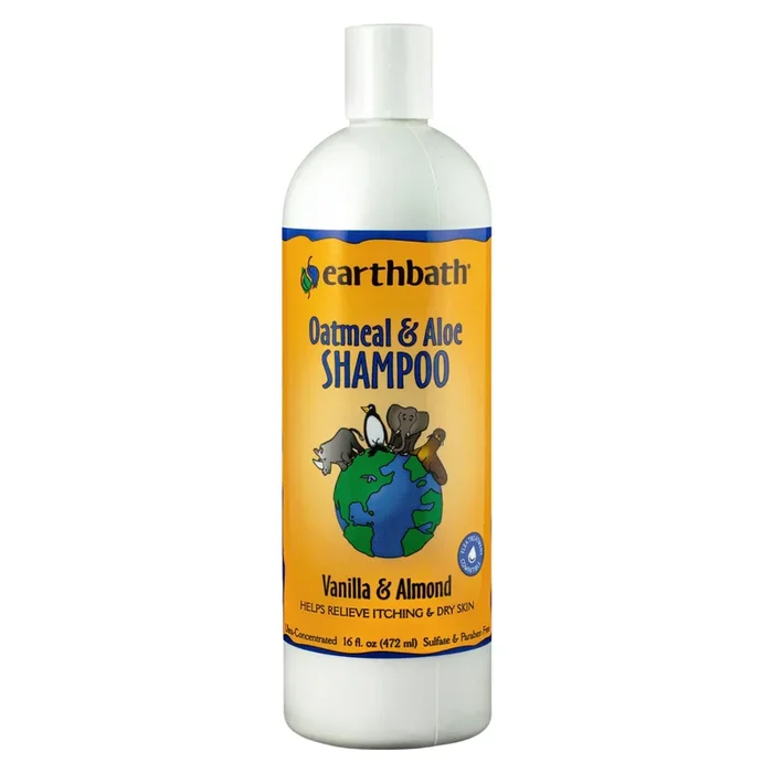 Dog & Cat Shampoo – Oatmeal & Aloe (Vanilla & Almond) – 16 fl oz