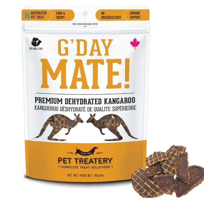 Dog & Cat Treat – G’day Mate – Premium Dehydrated Kangaroo