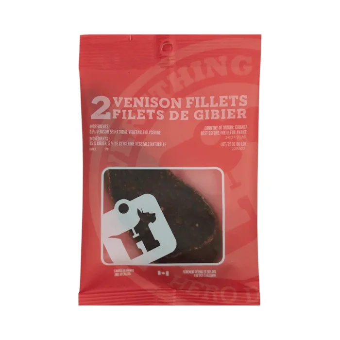 Dog Chewing Treat – Venison Fillets – 2 pcs