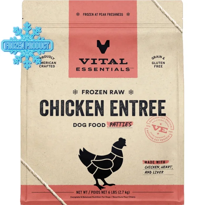 Dog Frozen Raw – Chicken Entree – Patties