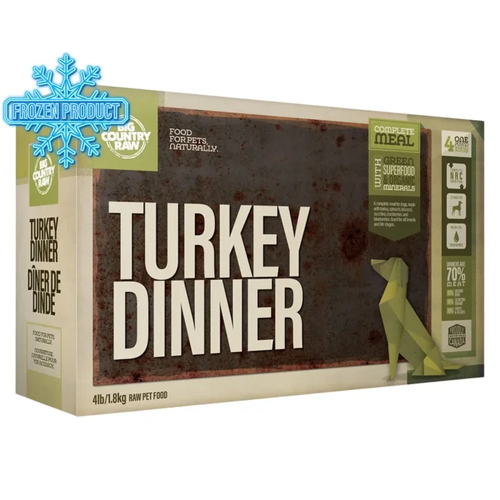 Dog Frozen Raw – DINNERS – Turkey Dinner Carton