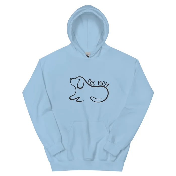 Dog Mom Outlined Hoodie