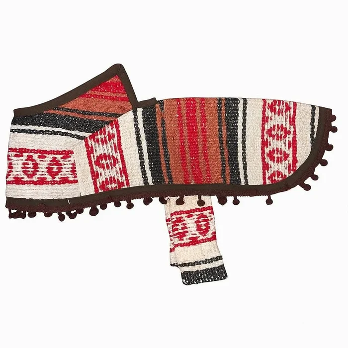 Dog Poncho – Burnt Red/Black/Tan