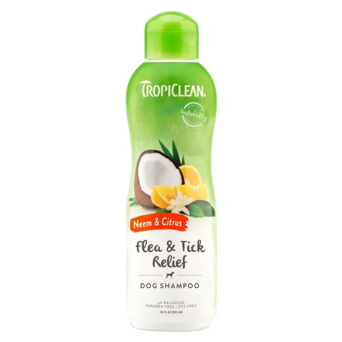 Dog Shampoo – Neem & Citrus Flea & Tick Relief – 20 fl oz