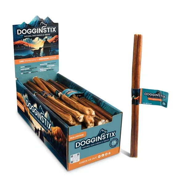 Dogginstix Bully Sticks Standard Dog Treats