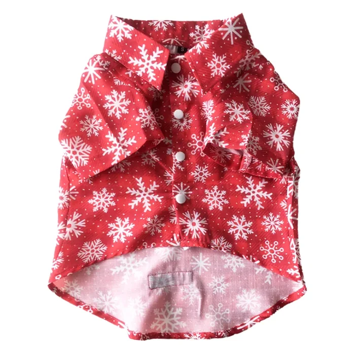 Dogobow Aztec Printed Shirt for Dogs and Cats (Red) (Get a Bow Free)
