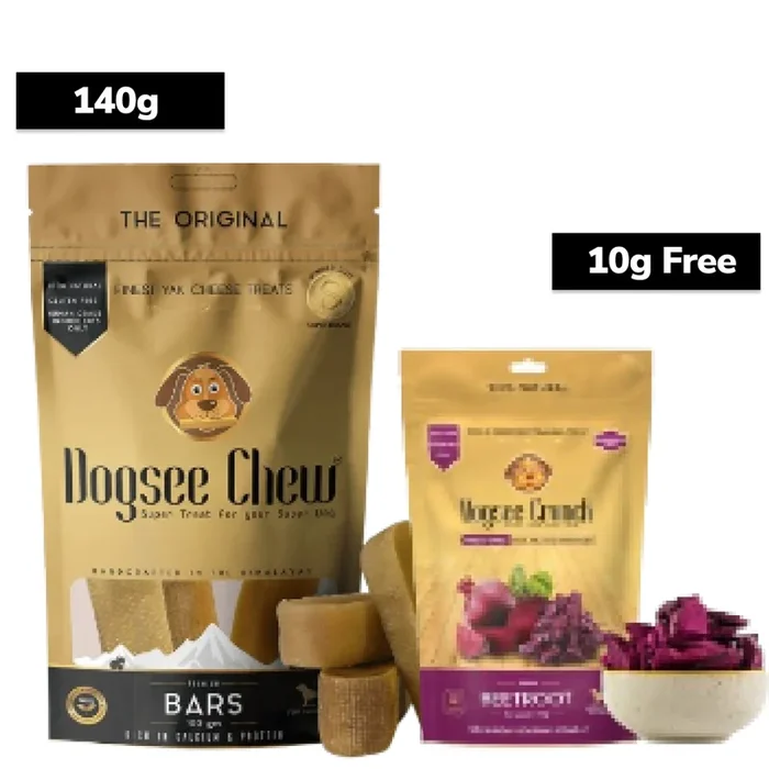 Dogsee Chew 100% Natural Yak Milk Bars Medium Breed Dog Treats