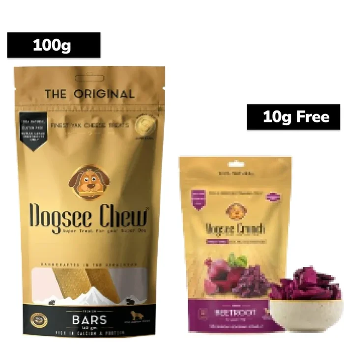 Dogsee Chew 100% Natural Yak Milk Bars Small Breed Dog Treats