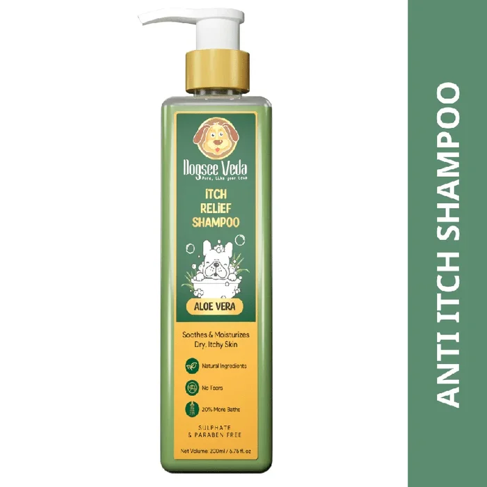 Dogsee Veda ITCH RELIEF Aloe Vera Shampoo for Dogs (200ml)