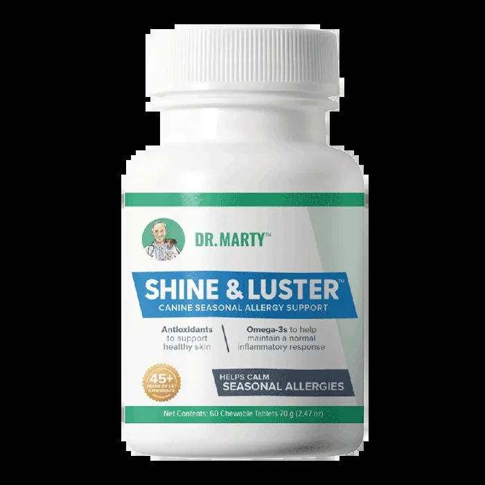 Dr. Marty Shine & Luster Seasonal Allergy Support Dog Supplement