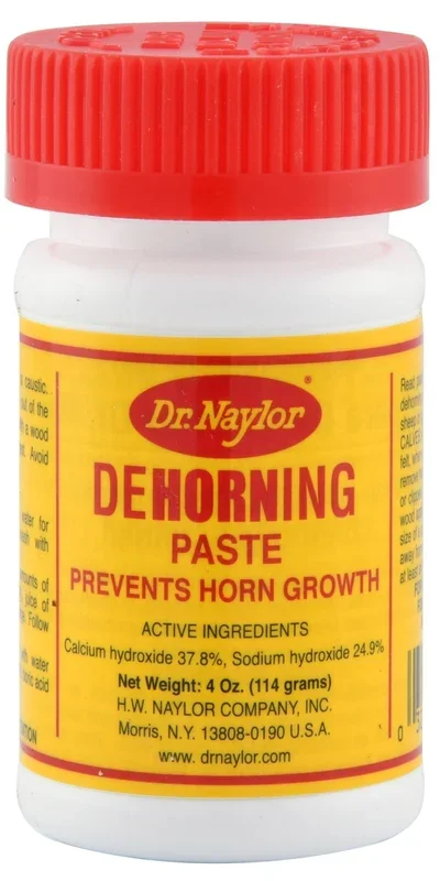 Dr. Naylor Dehorning Paste – Humane Goat & Cattle Horn Prevention, 4 oz