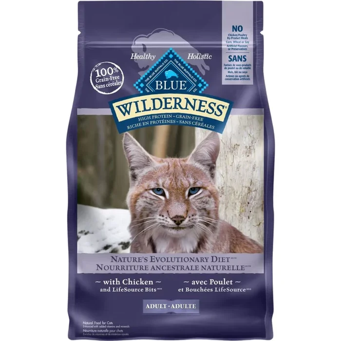 Dry Cat Food – BLUE Wilderness – Chicken Recipe – Adult
