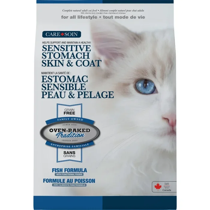 Dry Cat Food – CARE – Sensitive Stomach, Skin & Coat – Grain Free Fish – Adult