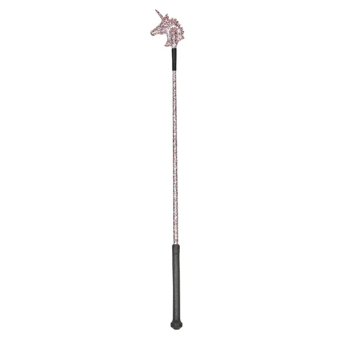 Dublin Sparkley Unicorn Riding Crop, 25.5″, Rainbow