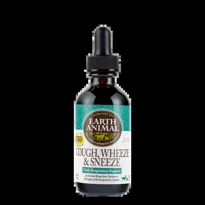 Earth Animal Cough, Wheeze & Sneeze Organic Herbal Remedy