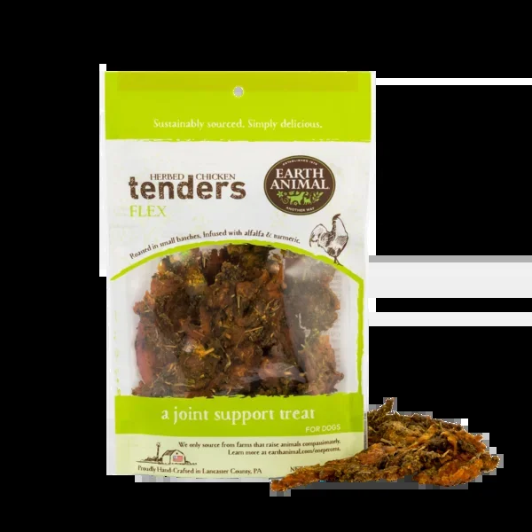 Earth Animal Flex Chicken Tender Treats For Dogs; 4- Oz Bag