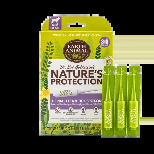 Earth Animal Nature’s Protection Flea And Tick Spot-On Treatment For Dogs