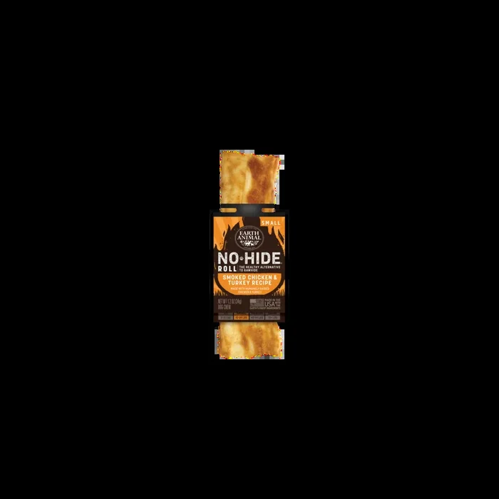 Earth Animal No-Hide Dog BBQ Smoked Chicken & Turkey Roll Treat