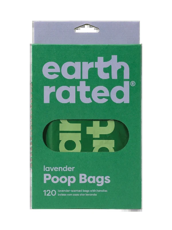 Earth Rated Lavender Scented Easy-Tie Handle Poop Bags, 120 Bags