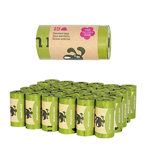 Earth Rated Poop Bags Single Roll Biodegradable Lavender Dog Supply
