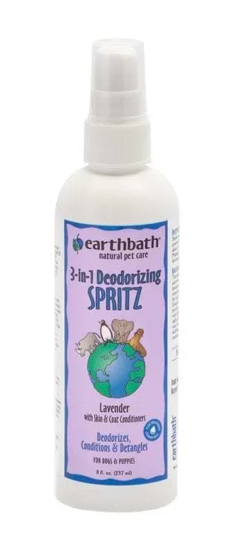 EarthBath Dog Deodorizing Spray 3-in-1 Lavender 8oz